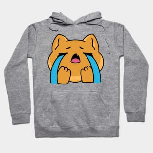 Sad orange cat Hoodie